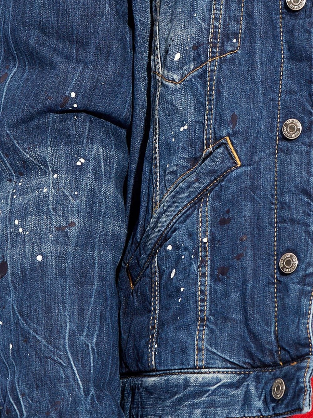 distressed denim jacket - 5