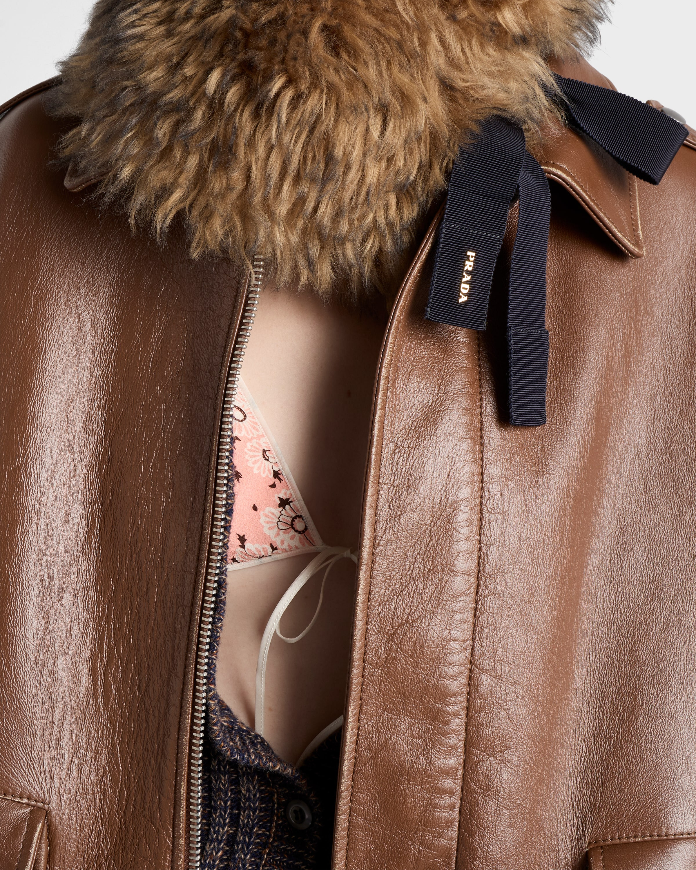 Nappa leather bomber jacket - 4