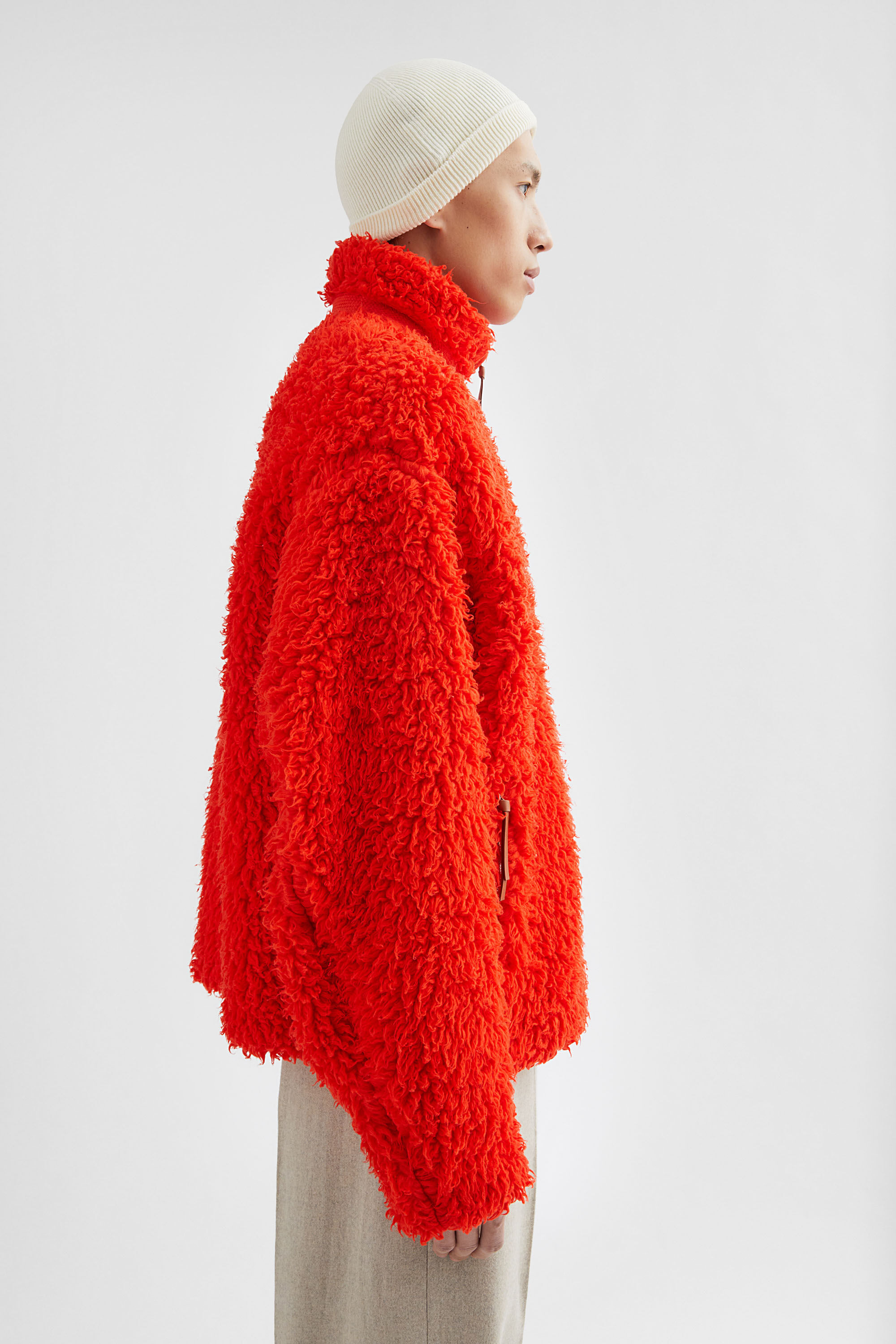 Cotton Fleece Zip-Up Jacket - 4