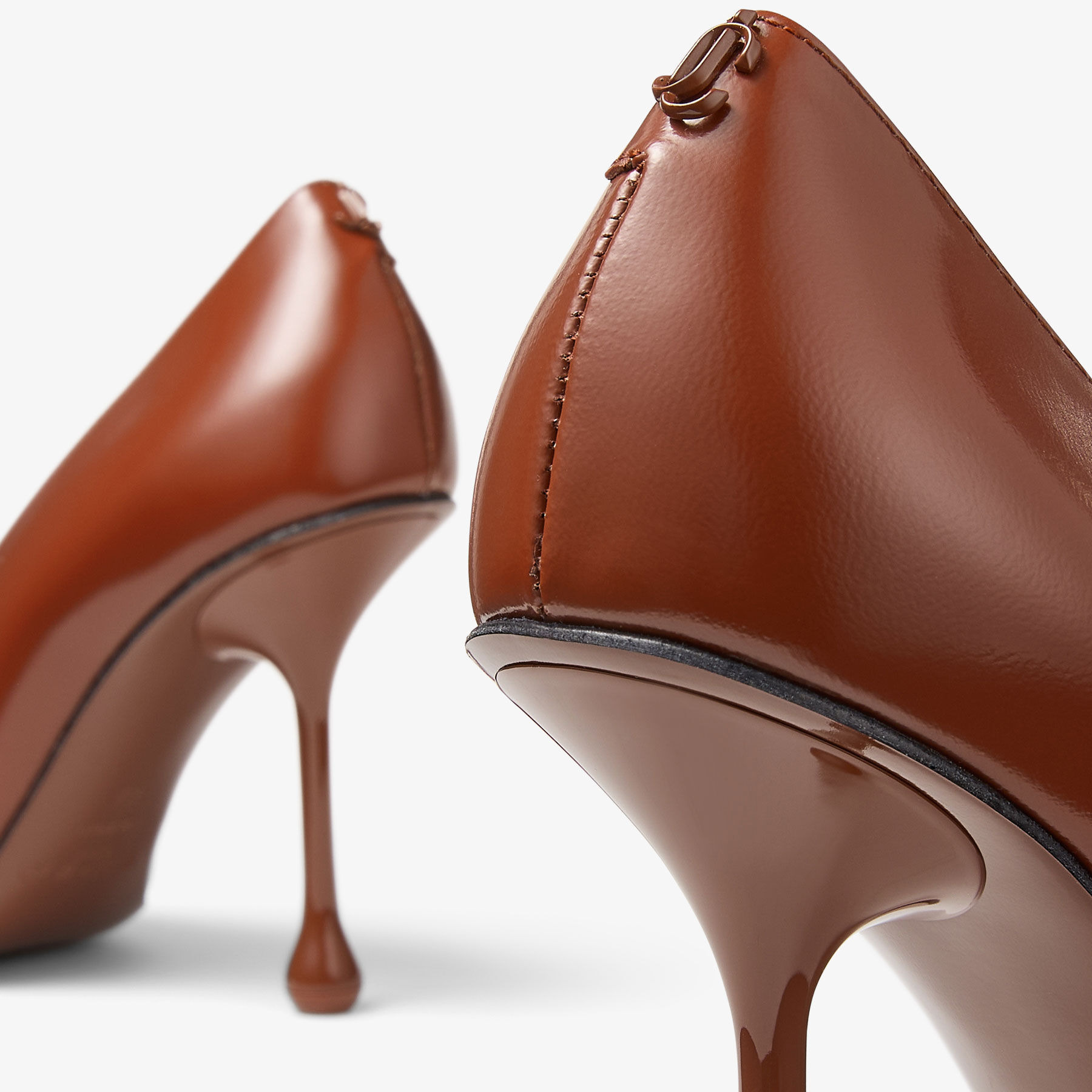 Ixia 95
Cognac Sprayed Spazzolato Leather Pumps - 3