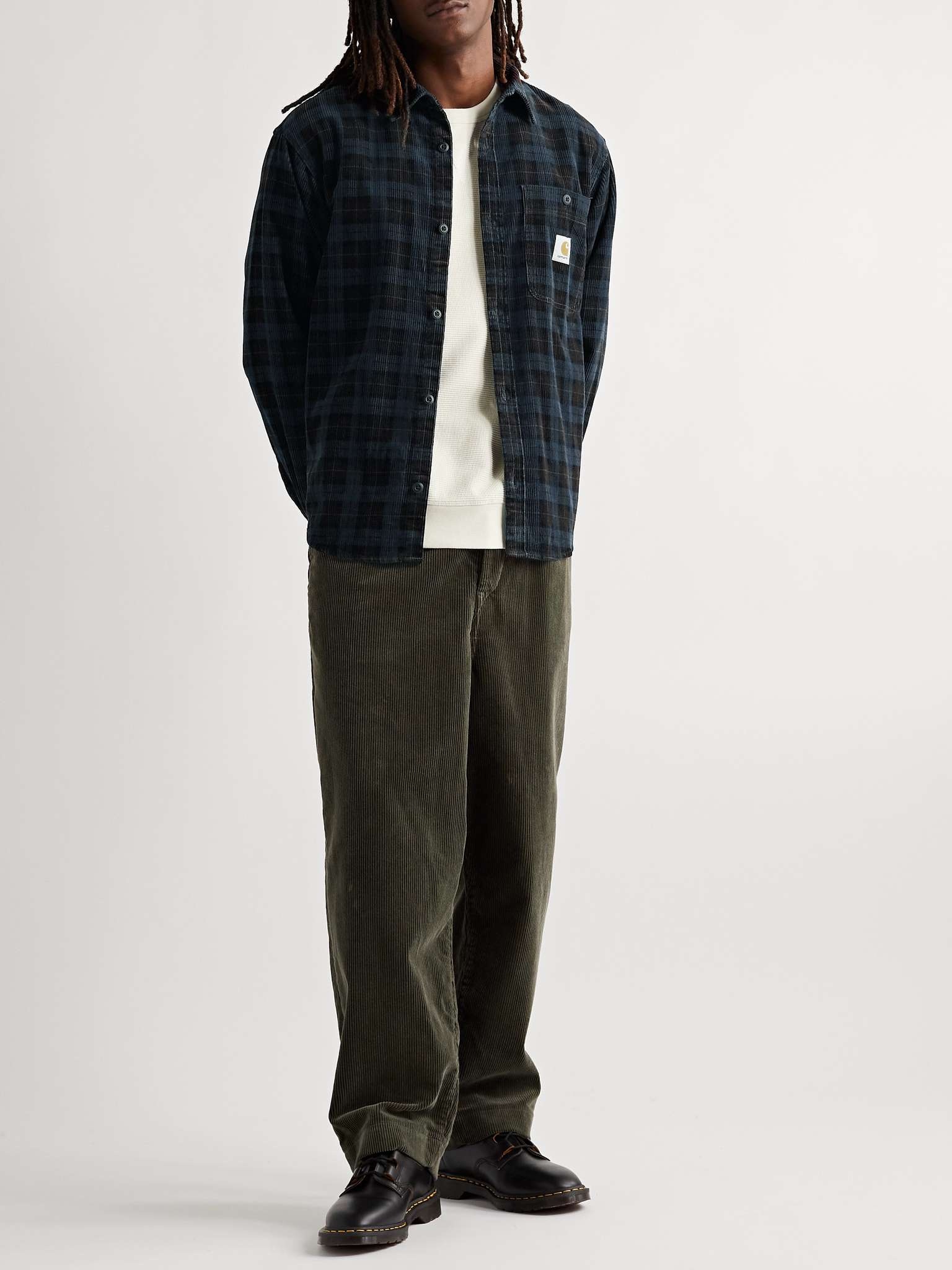 Flint Checked Cotton-Corduroy Shirt - 2