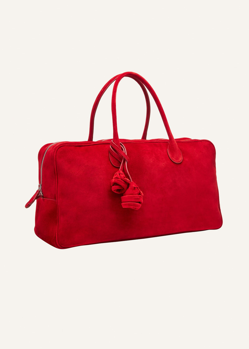 MAGDA BUTRYM Large Brigitte bag in red suede outlook