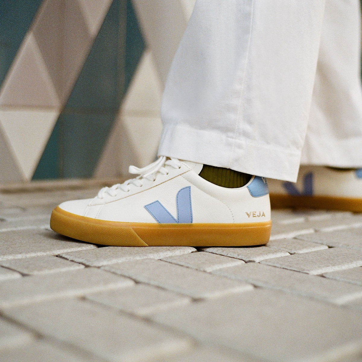 CAMPO LEATHER WHITE AQUA NATURAL - 4