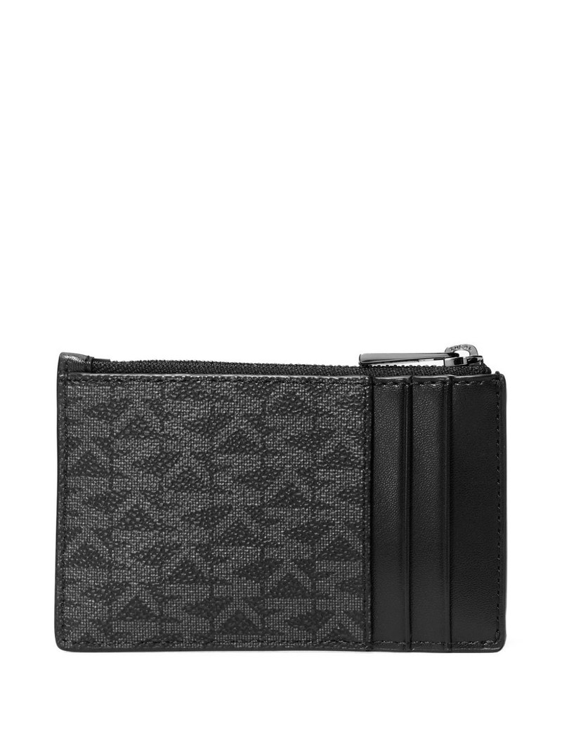 MICHAEL KORS monogram-pattern notched cardholder outlook