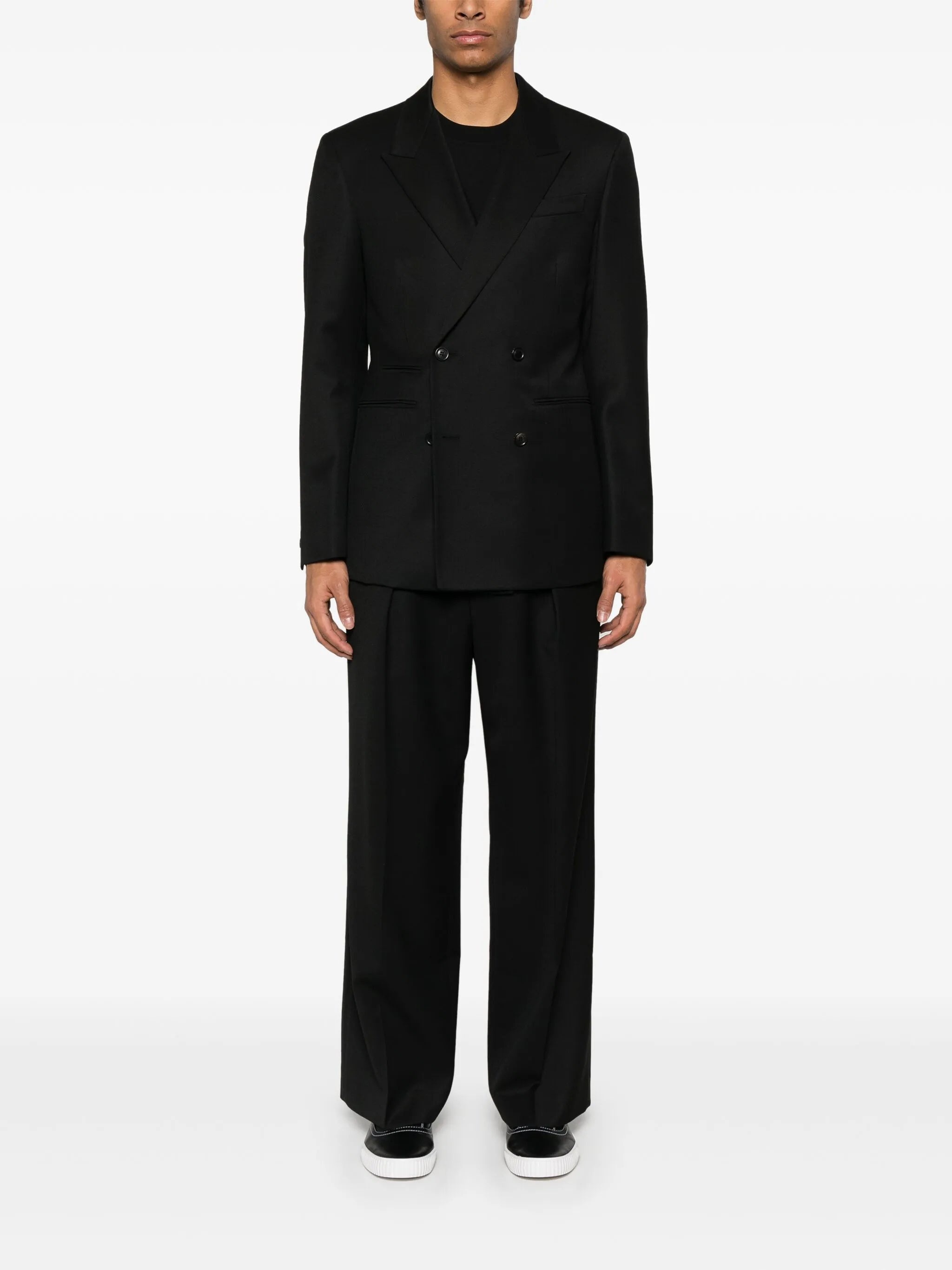 Double-breasted Twill Blazer - 3