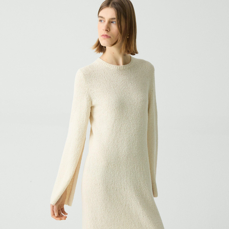 Bouclé Midi Dress in Cotton-Blend 5
