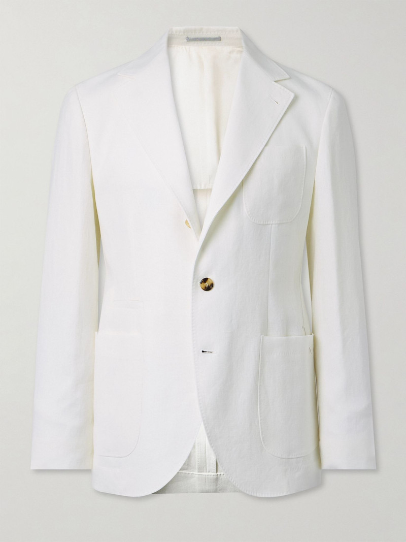 싱글 브레이드 린넨 blazer 1
