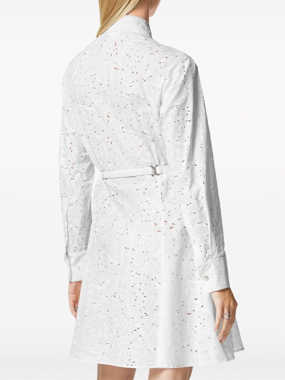 Sangallo Barocco-embroidered cotton shirtdress - 4