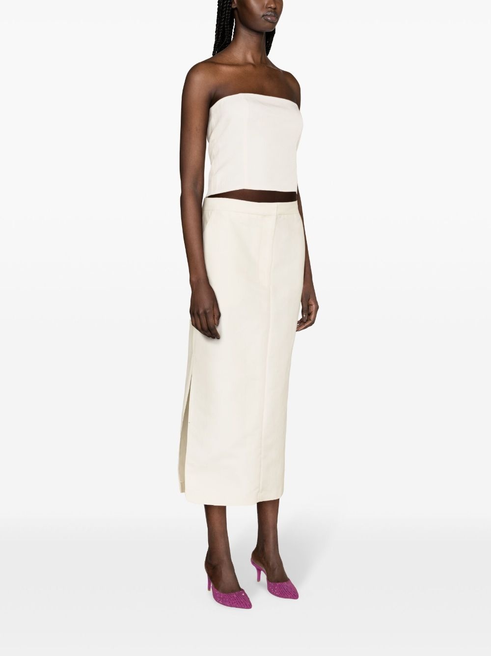 Tona panelled cropped top - 3