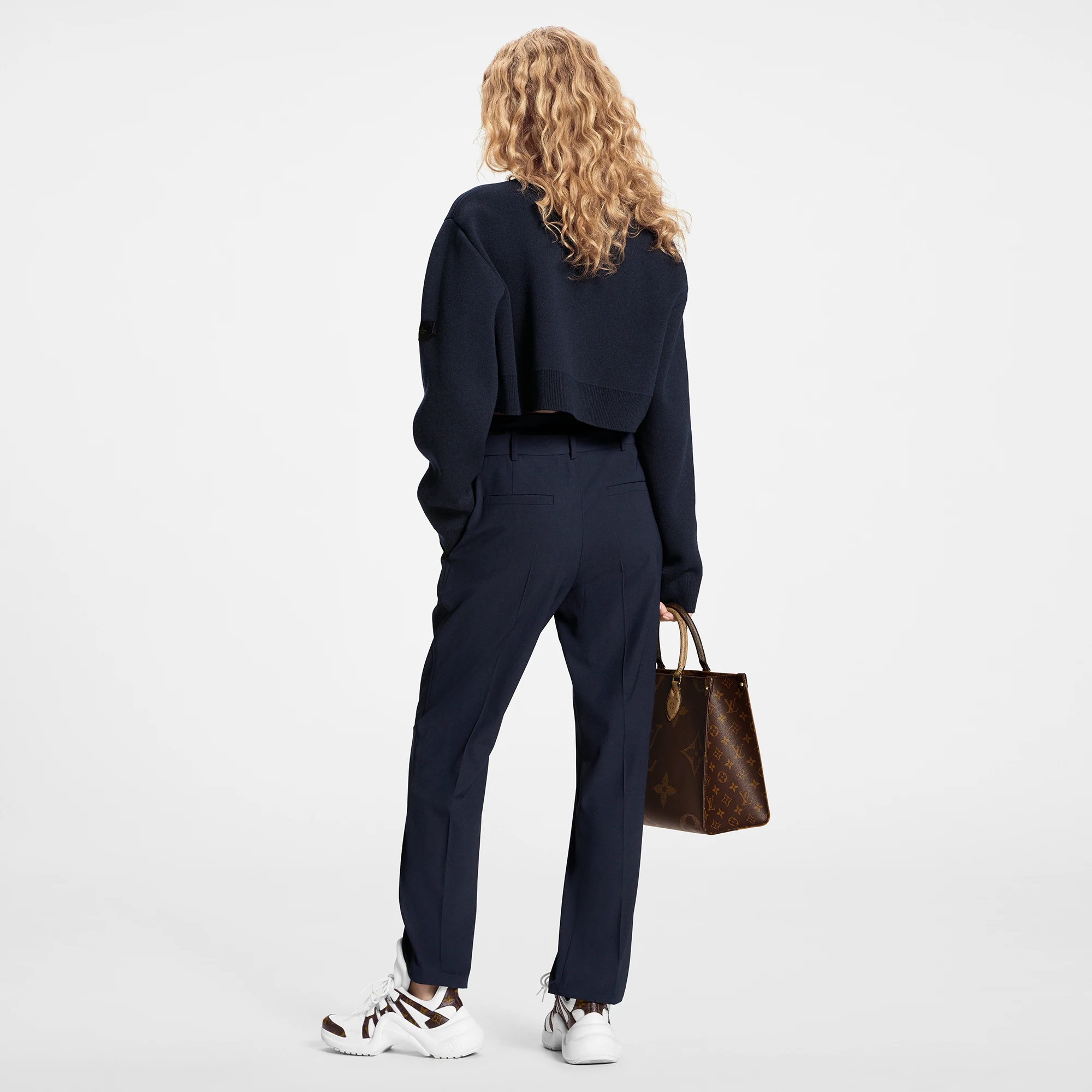 Wool Twill Trompe L’Oeil Paperbag Pants - 3