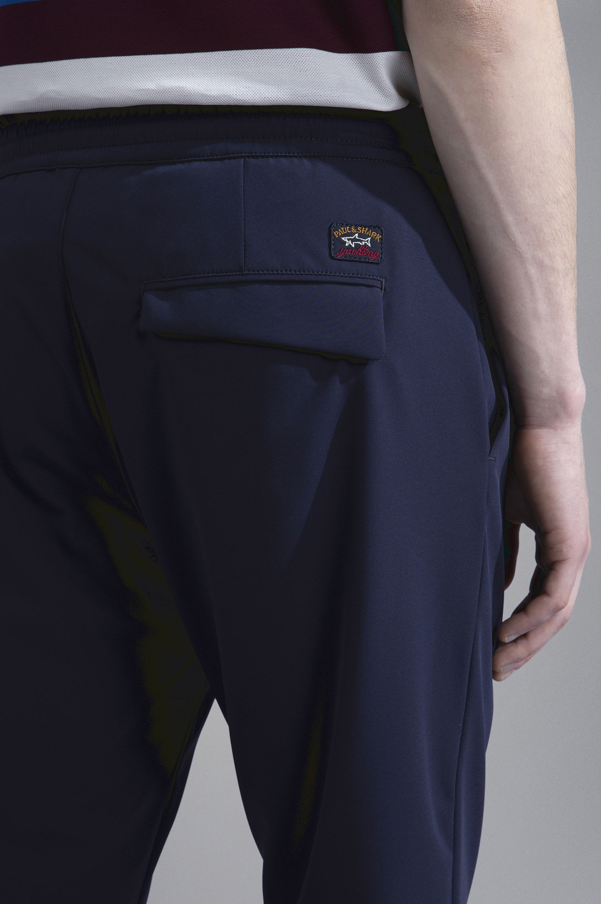 STRETCH NYLON TROUSERS WITH DRAWSTRING - 4