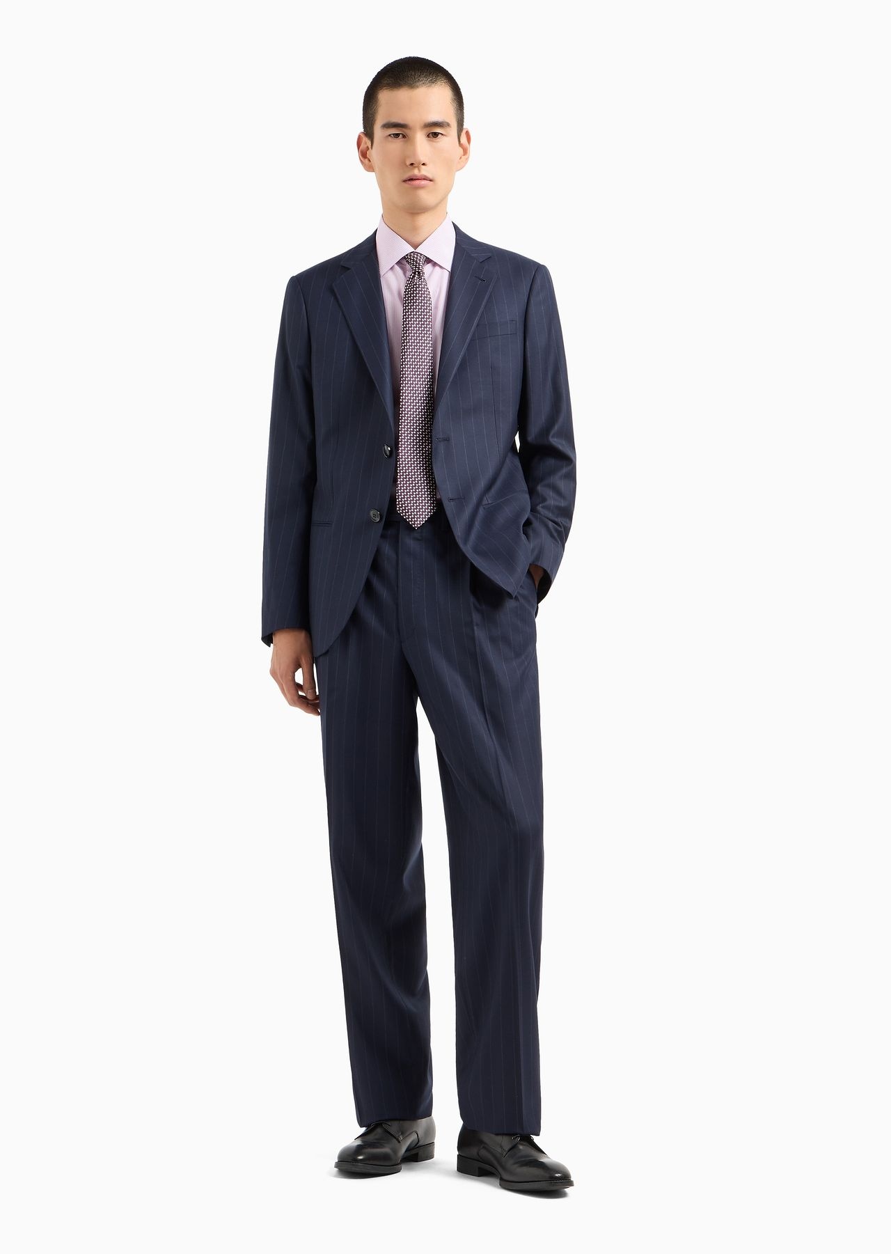 Single-breasted Soho line suit in pinstriped virgin wool - 4