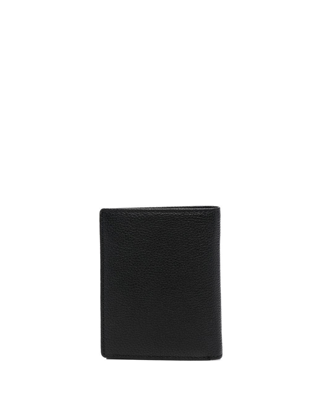 logo-plaque leather wallet - 2