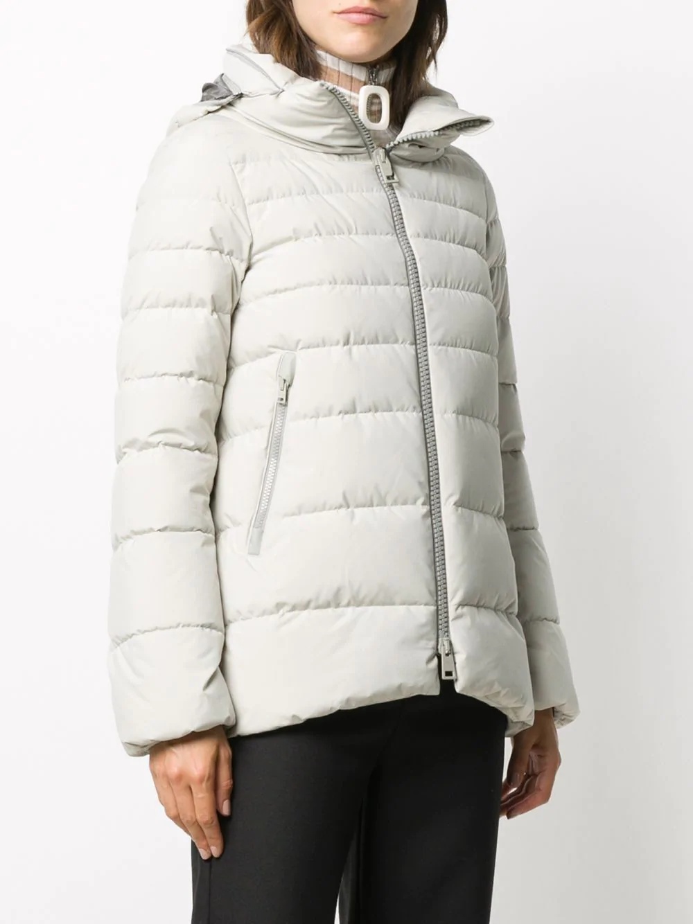 detachable-hood padded jacket - 3