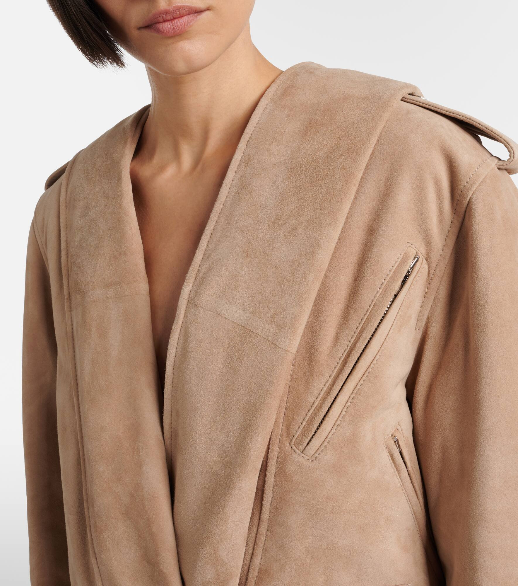 Suede biker jacket - 4