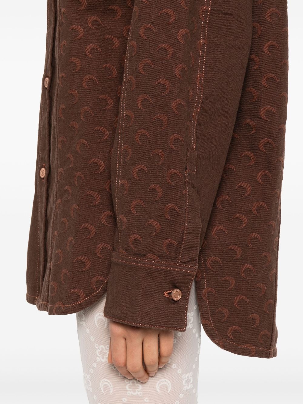 Moon-jacquard shirt - 5
