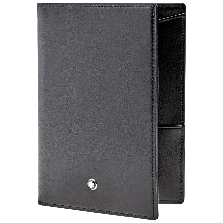 Montblanc Meisterstuck International Passport Holder in Glossy Black Leather 35285 - 1