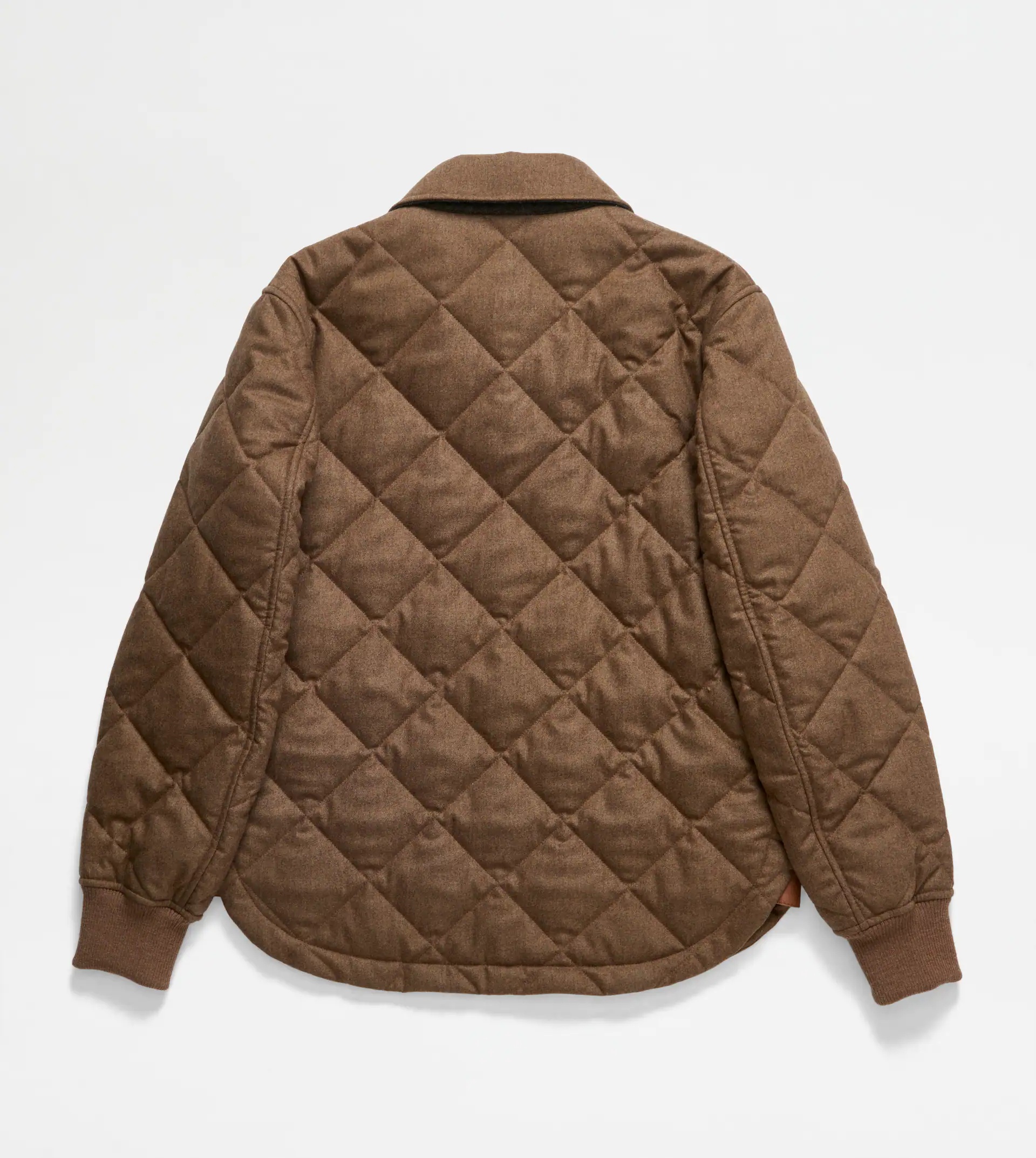 QUILTED OVERSHIRT - BROWN - 8