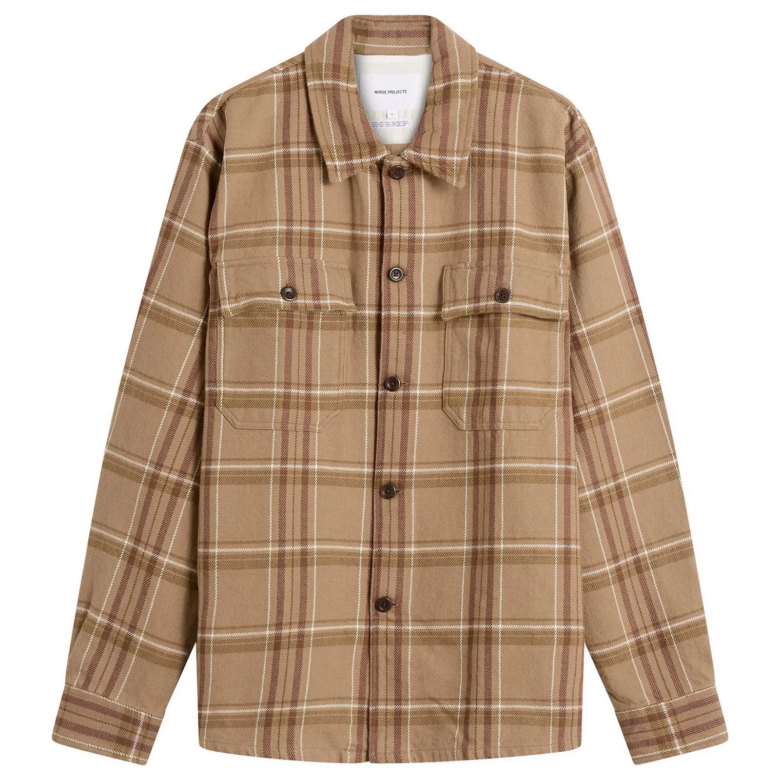 Norse Projects Hjalmer Heavy Twill Check Overshirt - 1