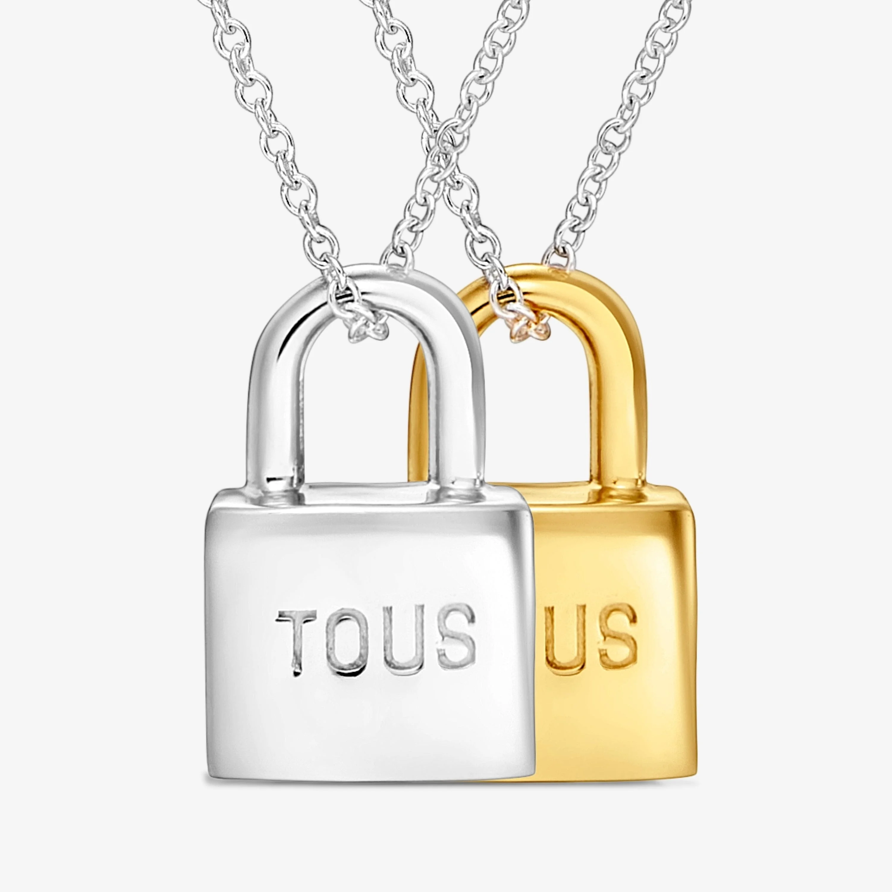 Pack of two two-tone padlock motif Necklaces TOUS Unlock - 1