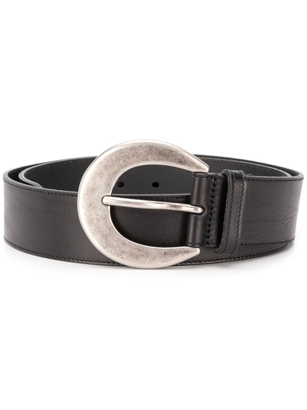 moon-buckle wide belt - 1