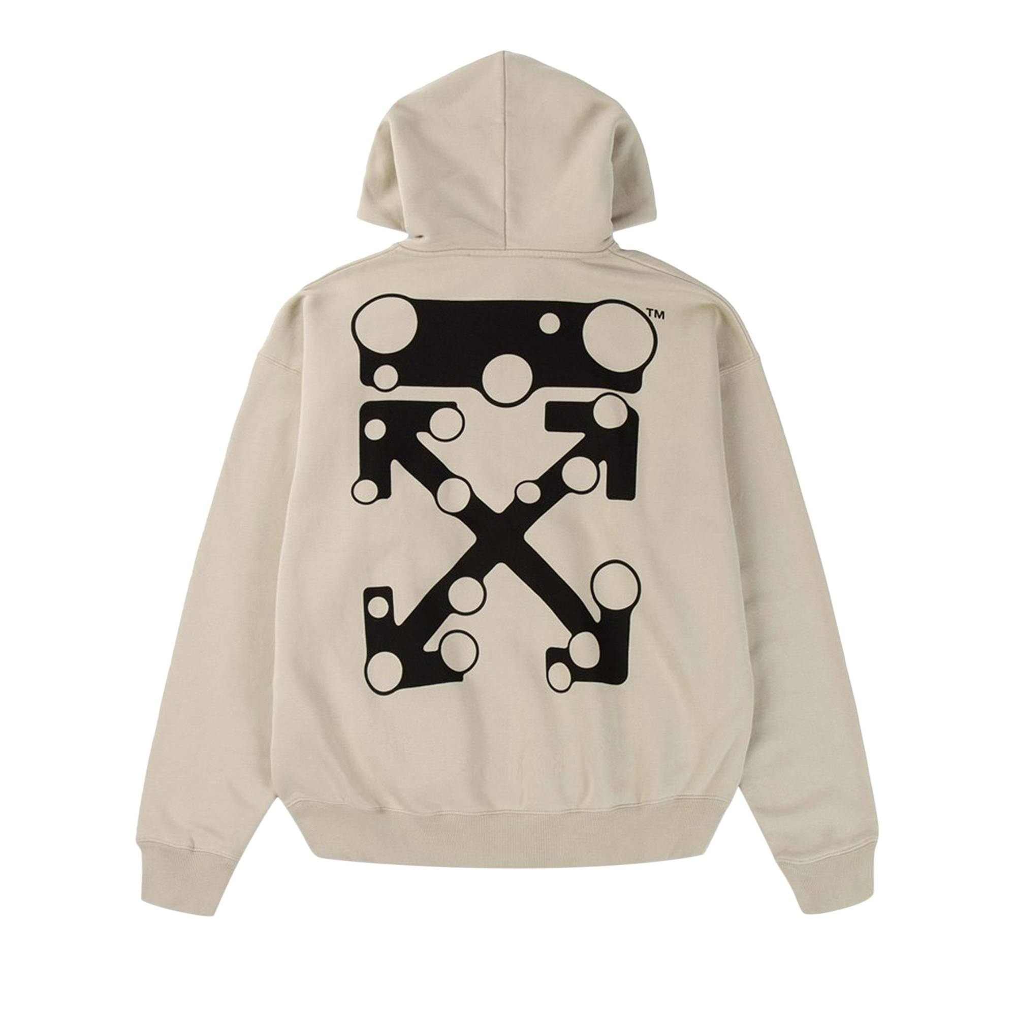 Off-White Bubble Arrow Skate Hoodie 'Abbey Stone' - 2