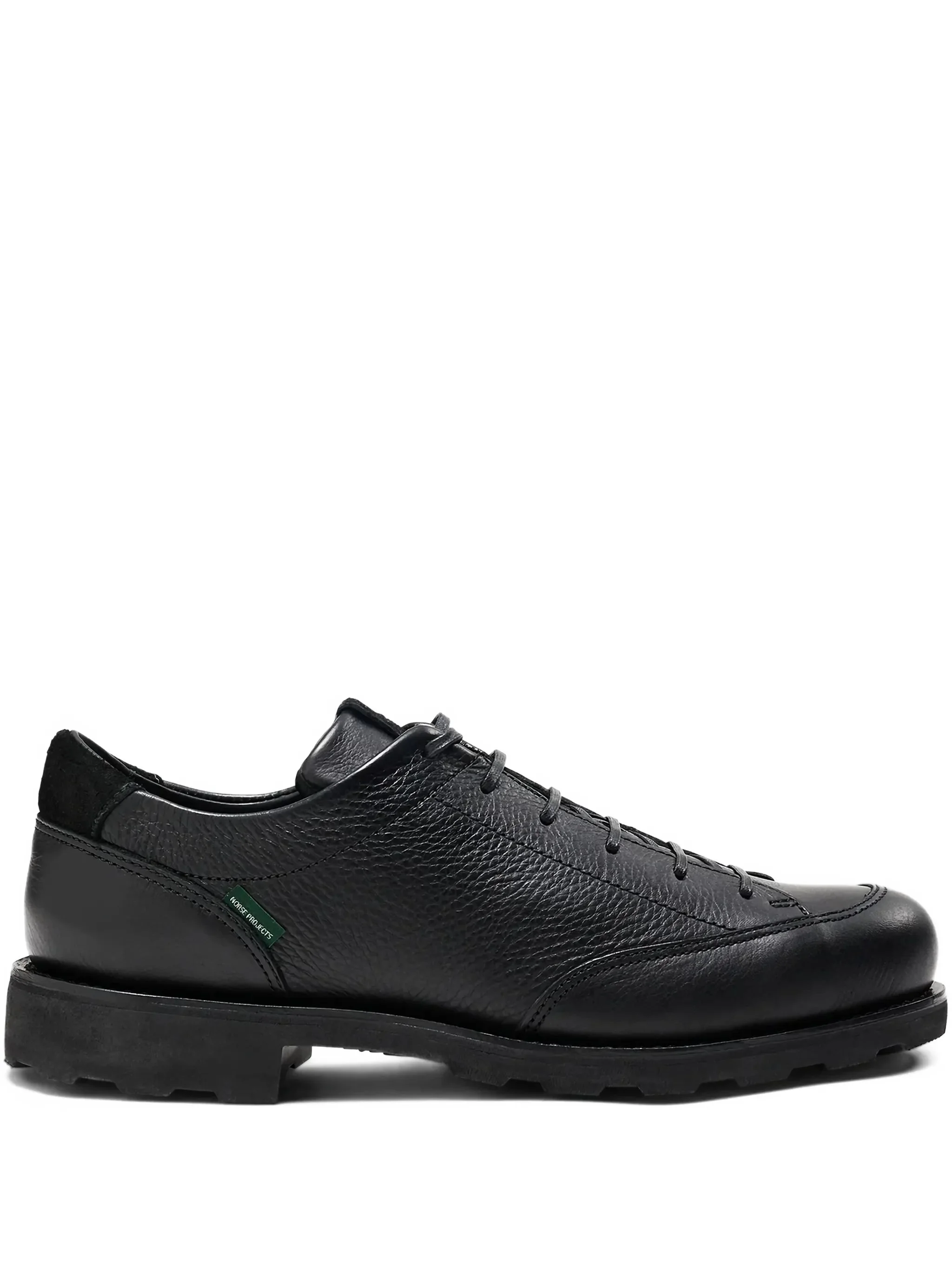 X PARABOOT RAVN TEXTURED LEATHER SNEAKERS - 1