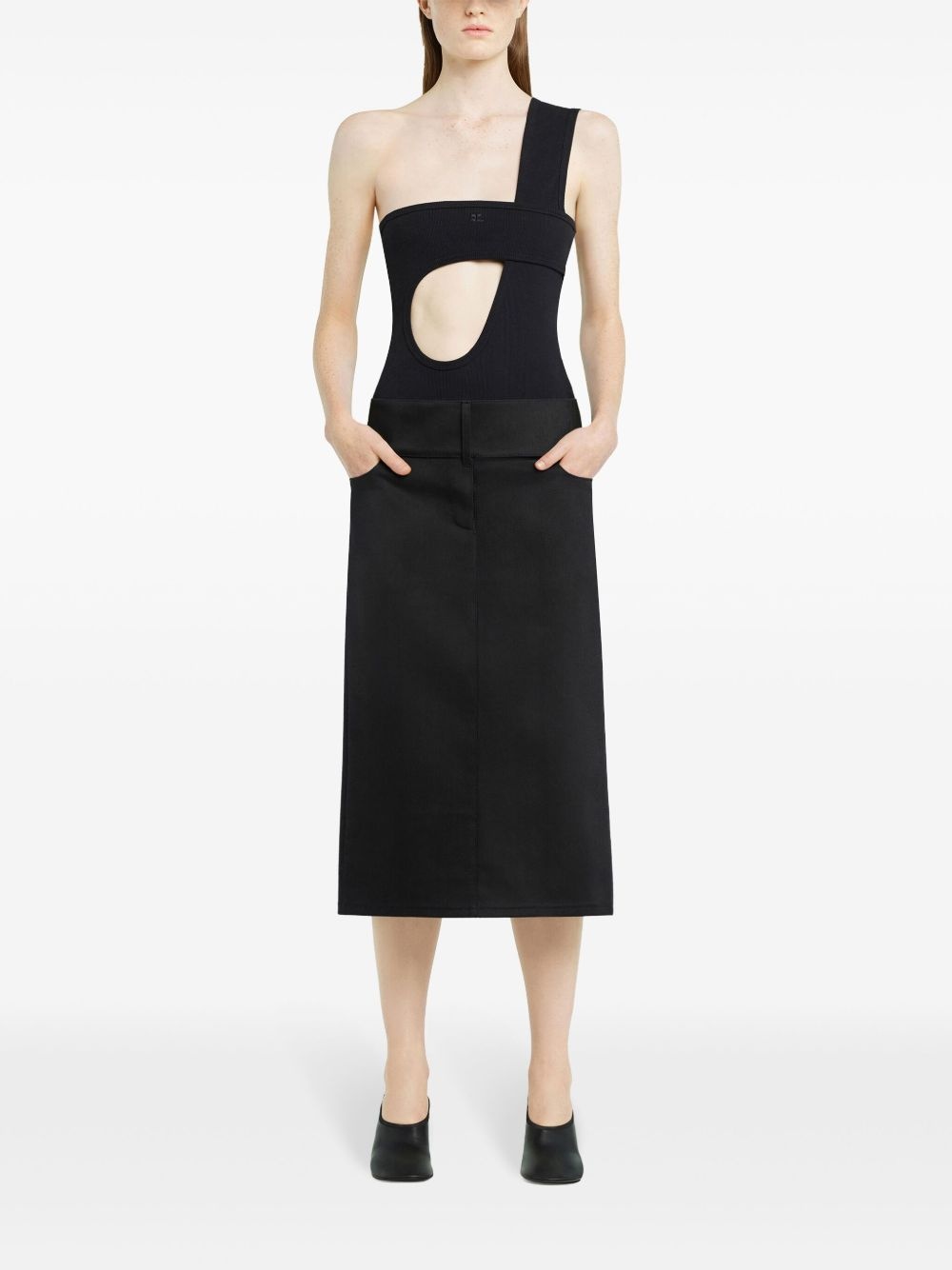 belted midi skirt - 2