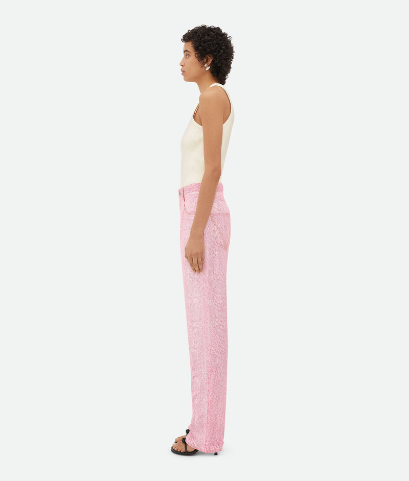 Bottega Veneta Printed Denim Viscose Trousers outlook