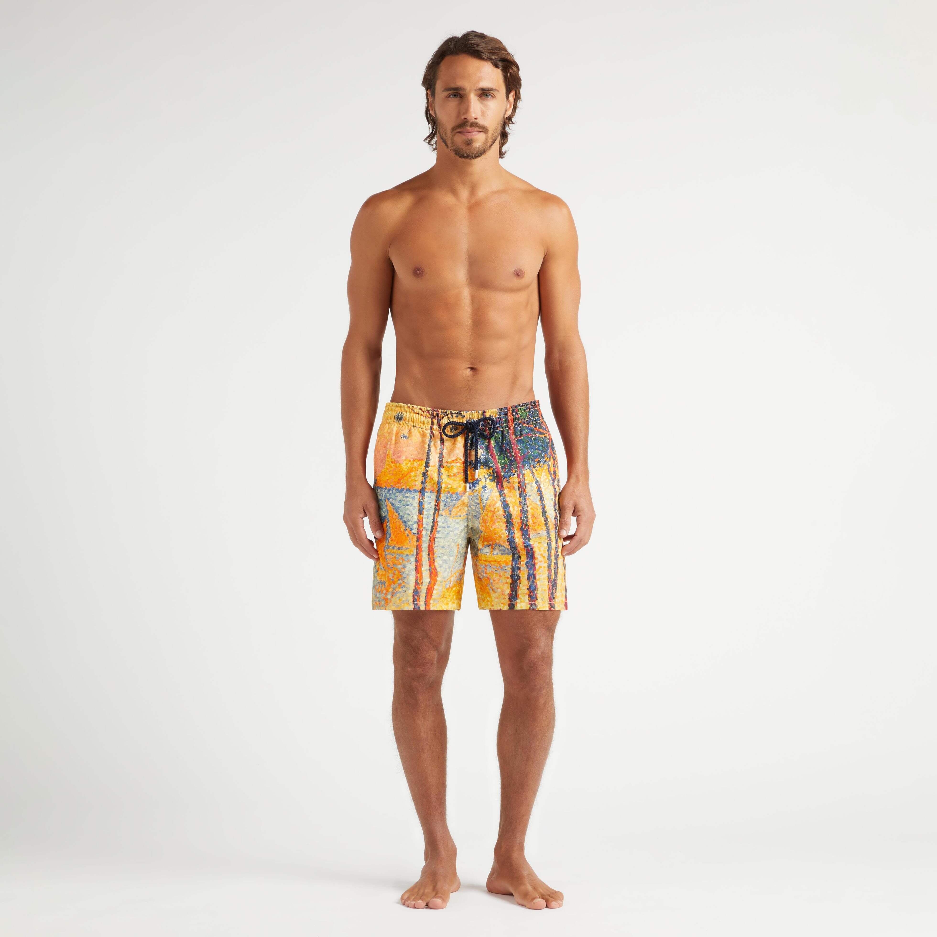 Men 360 Swim Trunks Voile et Pins - Vilebrequin x Paul Signac - 3