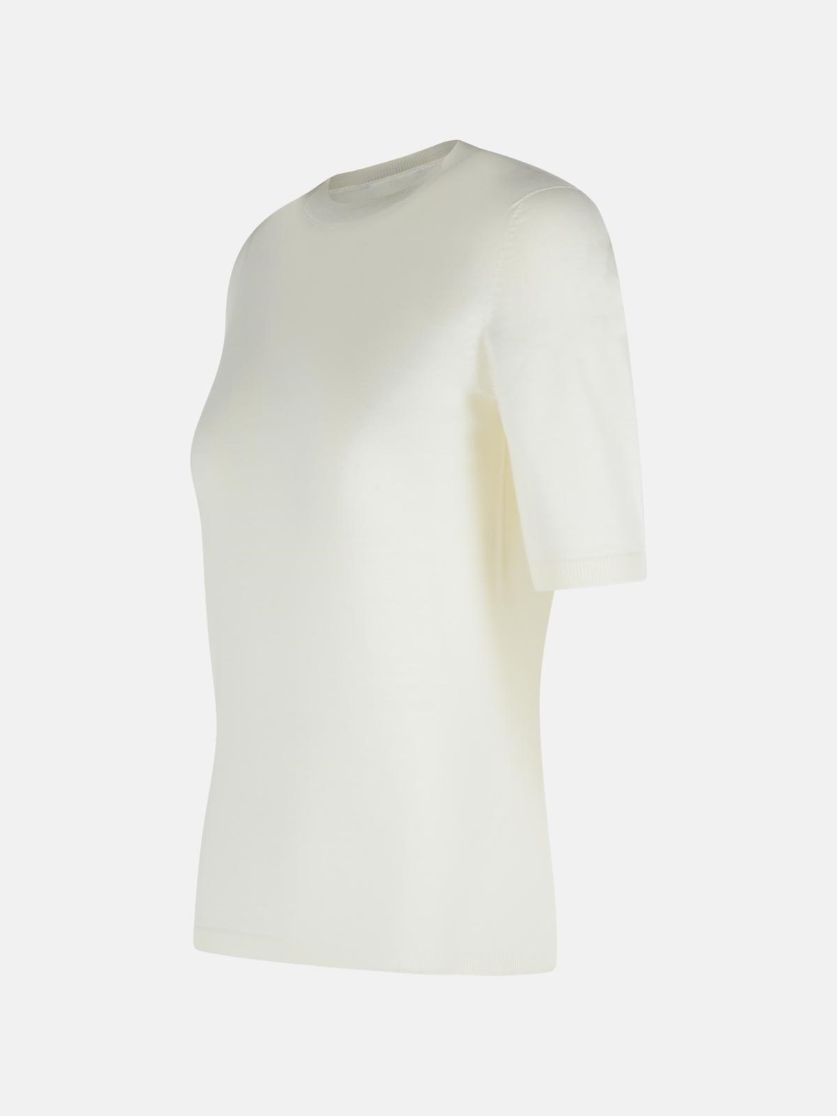 'GERICO' WHITE VIRGIN WOOL SWEATER - 2