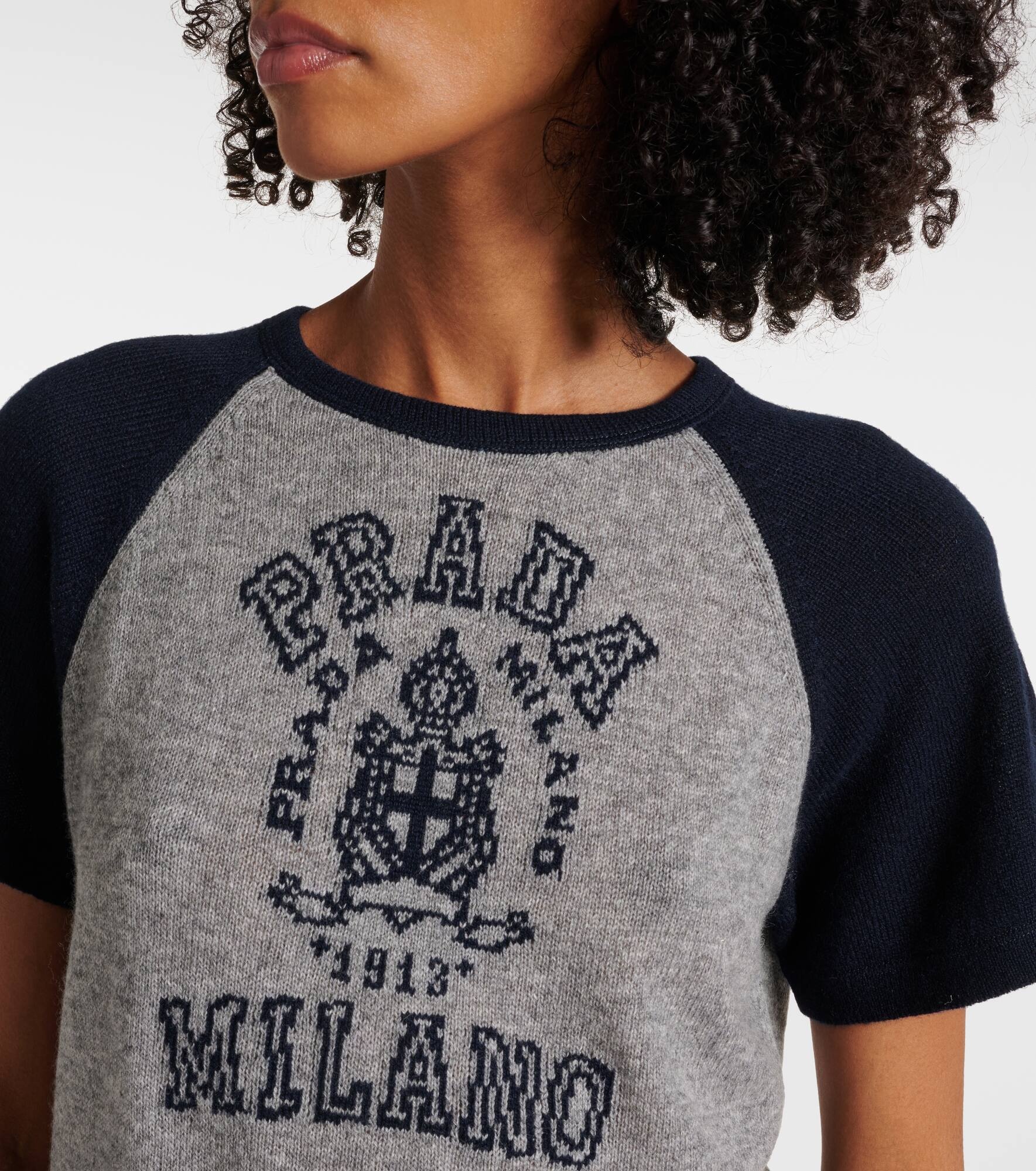 Logo cashmere T-shirt - 4