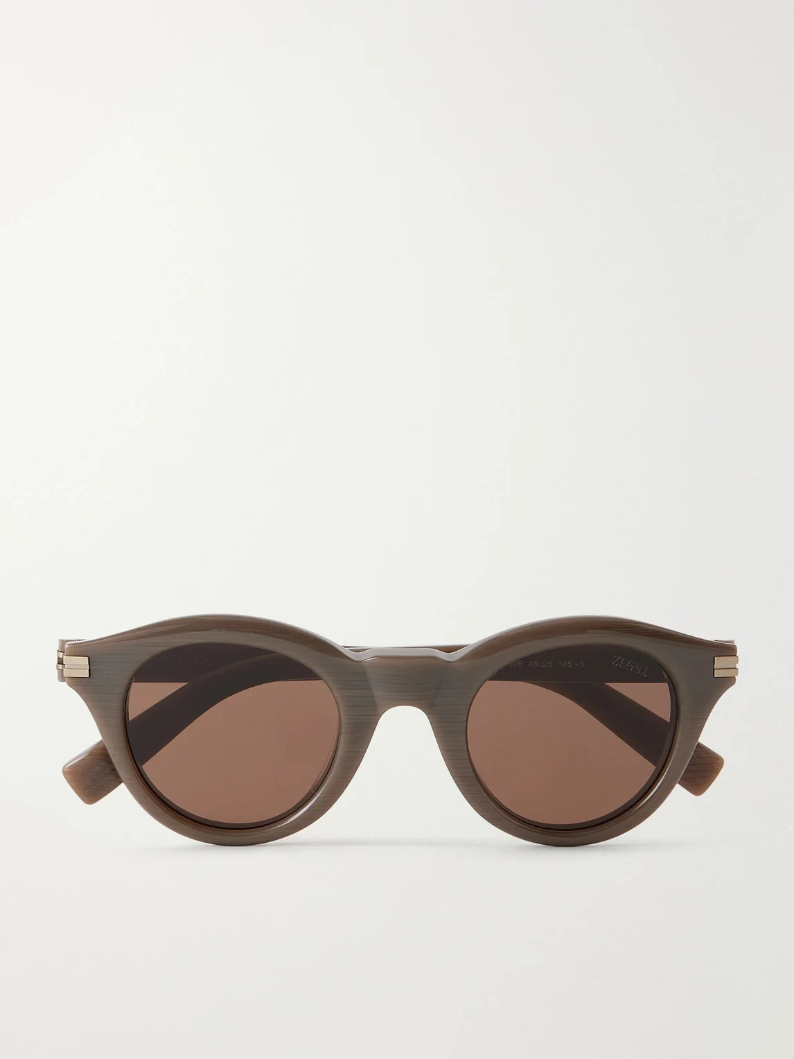 Round-Frame Acetate Sunglasses - 1