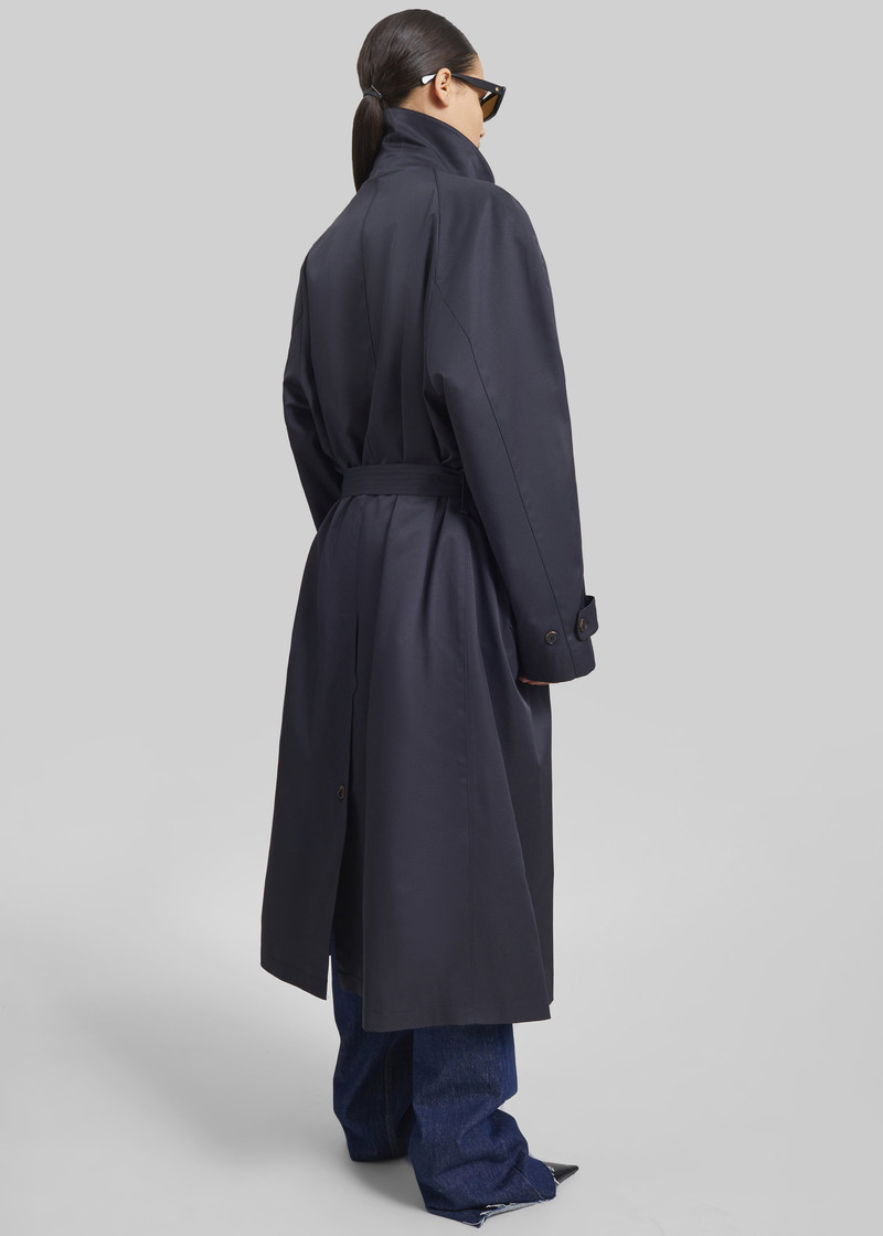 Berlare Trench Coat - Dark Navy 7