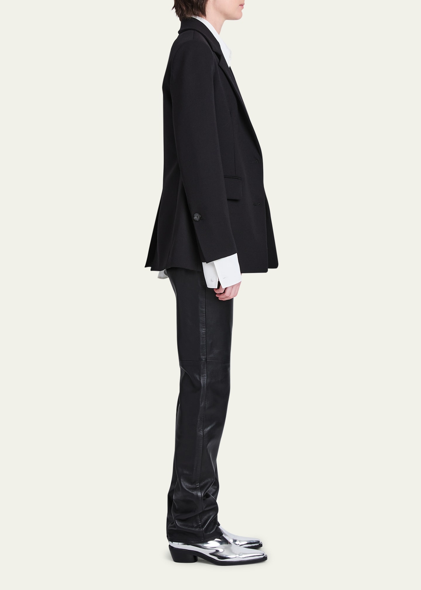 Eva Tropical Wool Blazer Jacket - 4