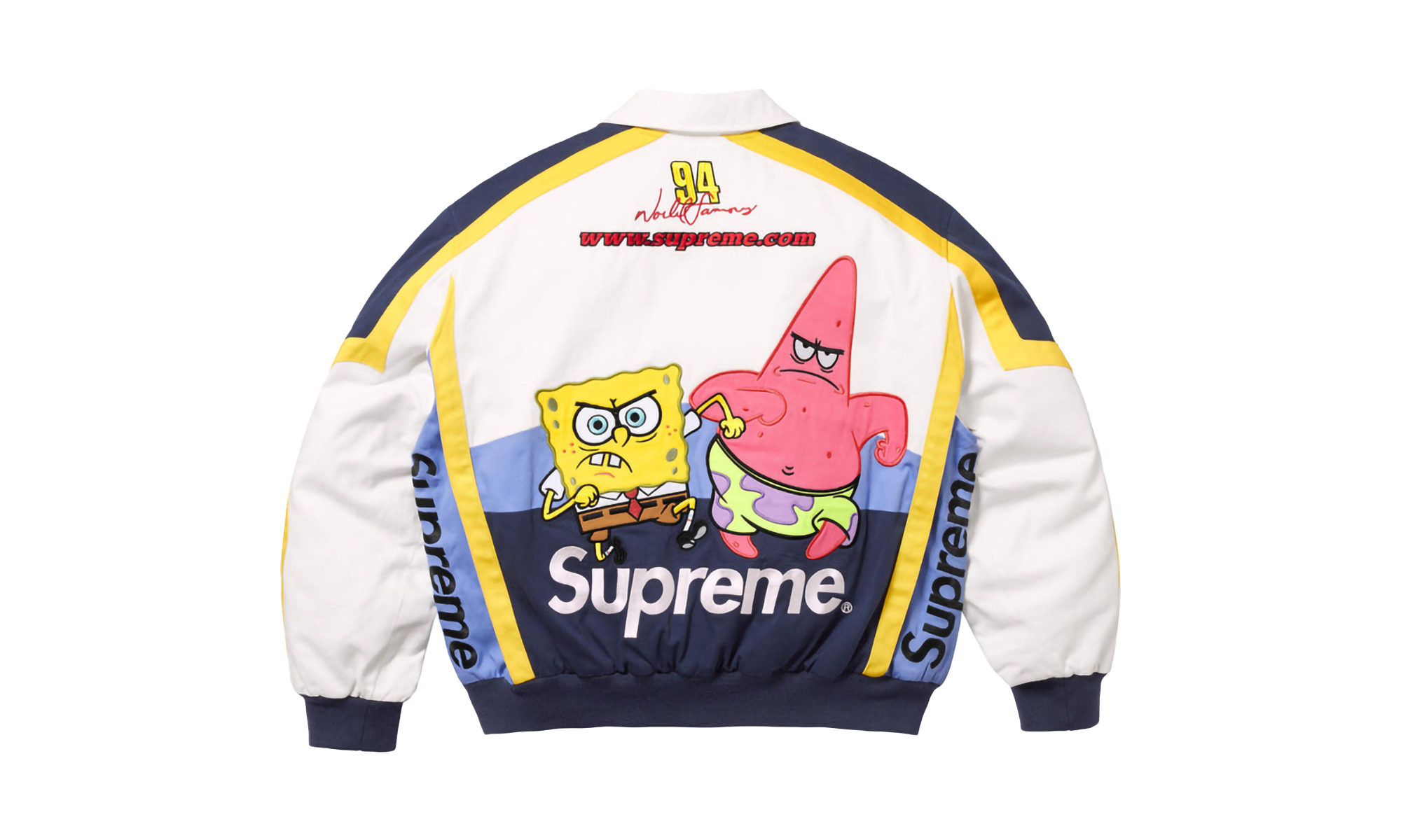 SpongeBob SquarePants Jeff Hamilton Racing Jacket "SS 25 - White" - 2