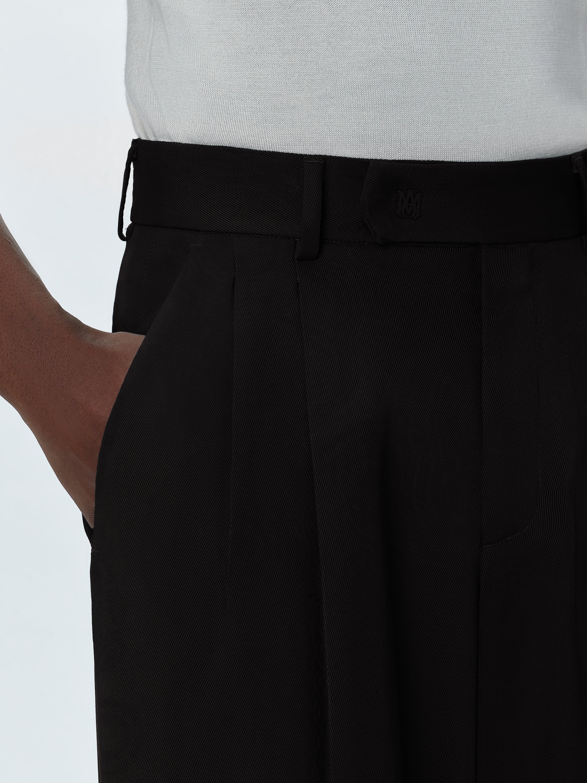 VISCOSE DOUBLE PLEATED TROUSERS - 5