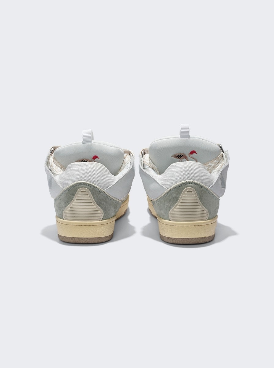 Exclusive Curb Sneakers White And Jade - 4