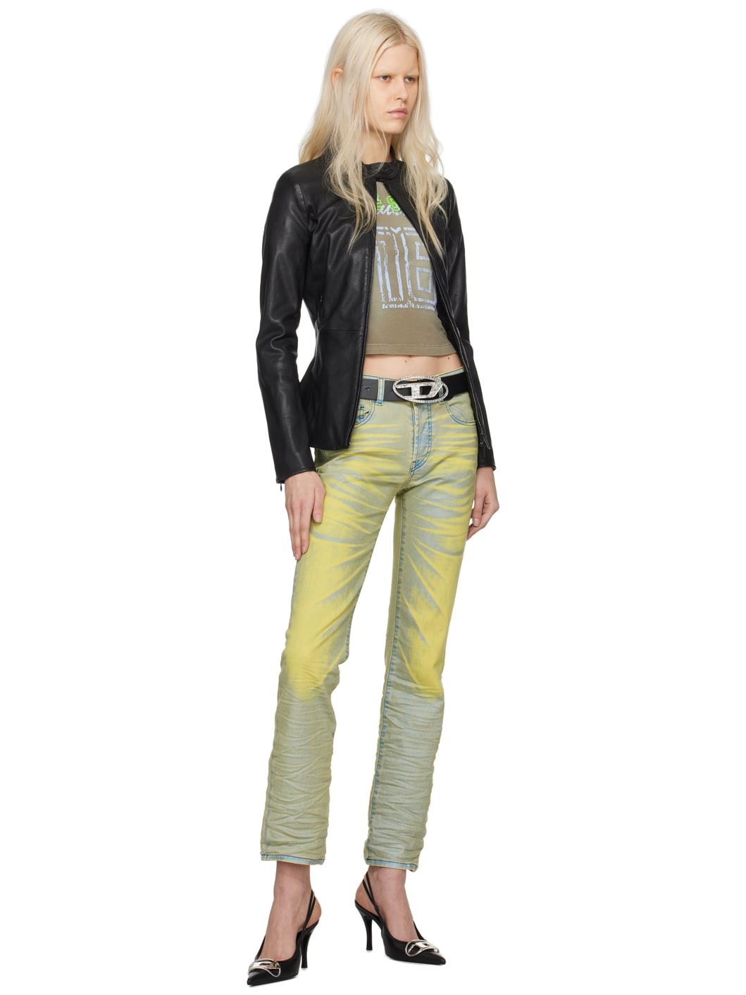 Yellow & Blue 1989 D-Mine Jeans - 4