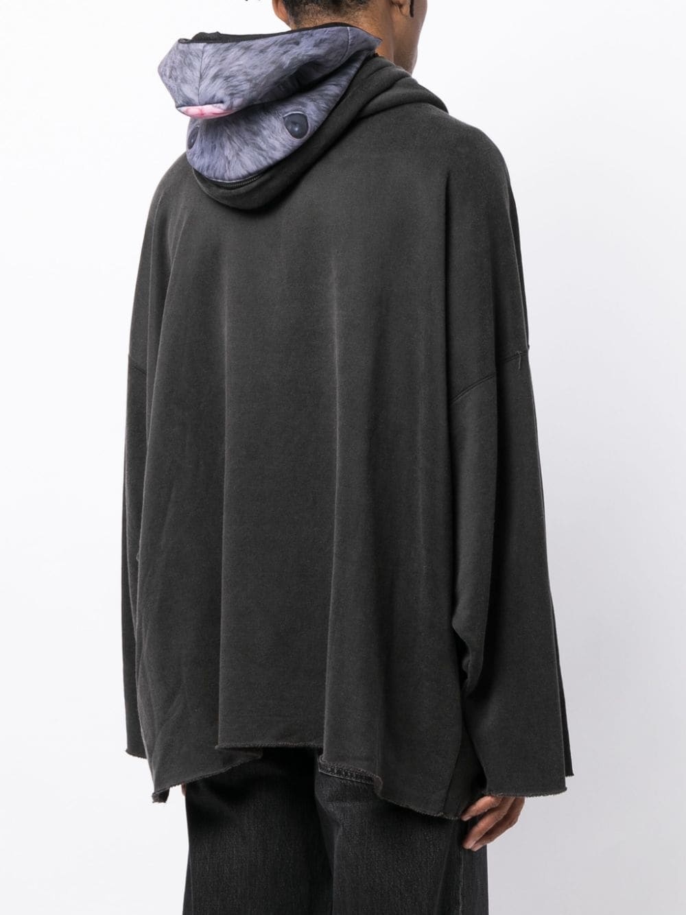 animal-print hooded sweatshirt - 4