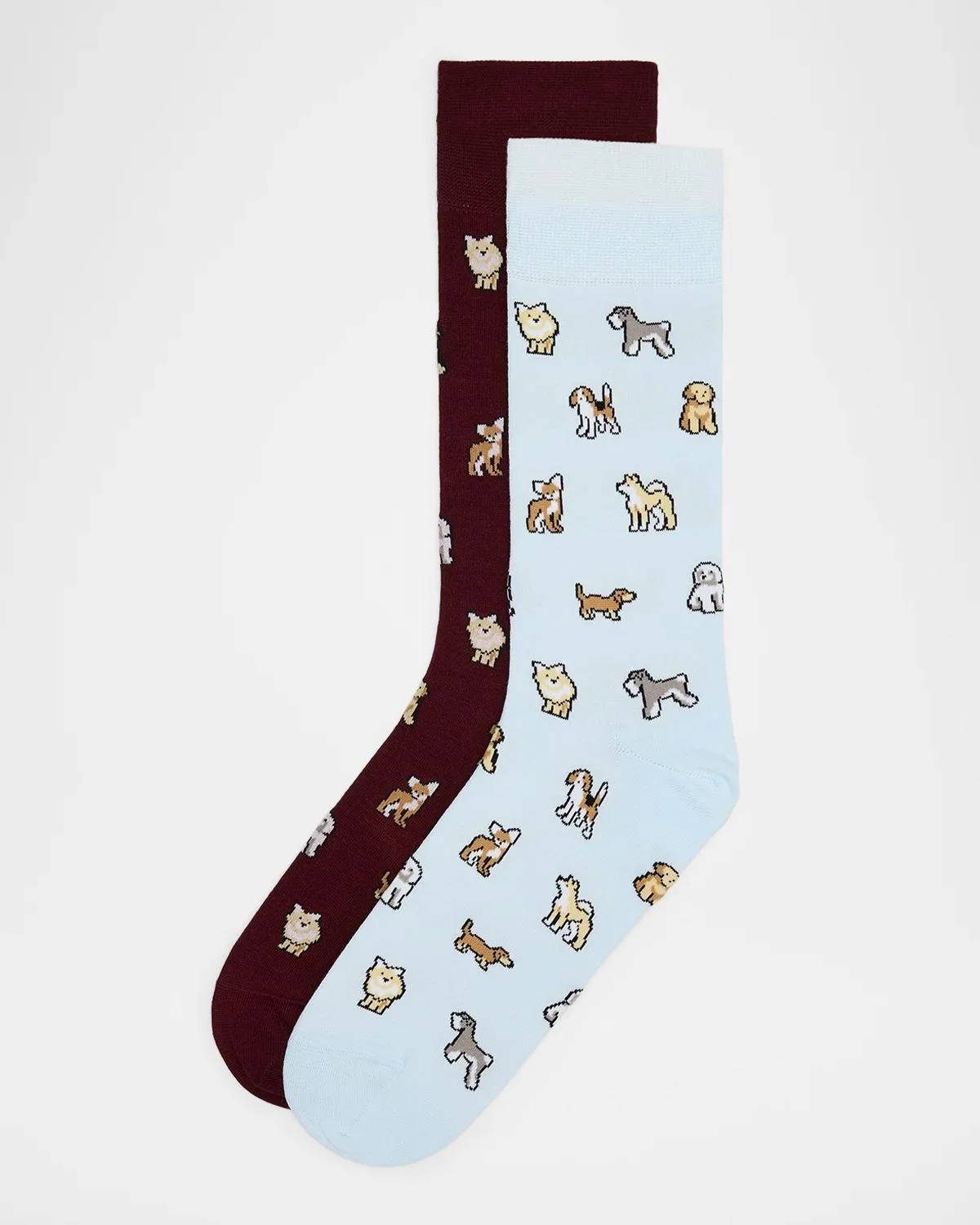 Kyoto 2-Pack Printed Cotton-Blend Crew Socks - 1