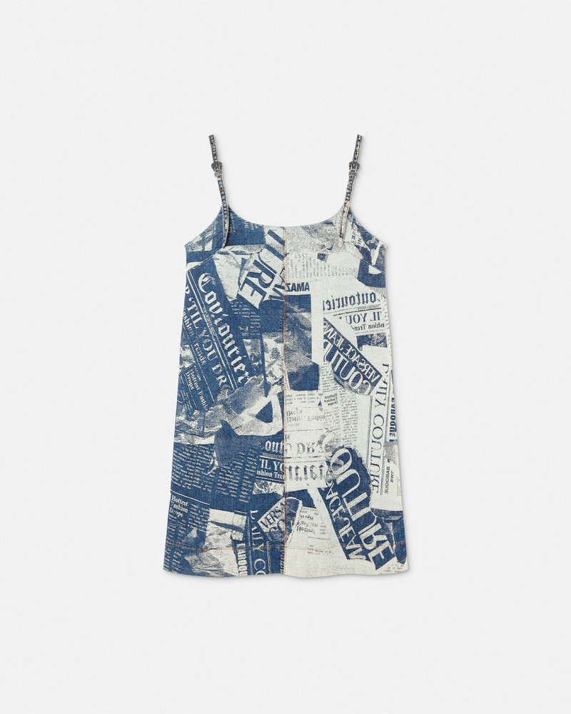 Magazine Denim Mini Dress 1