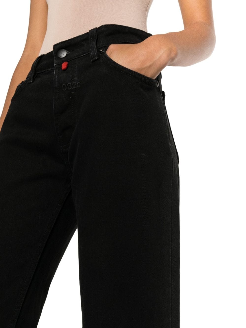 mid-rise straight-leg jeans - 5