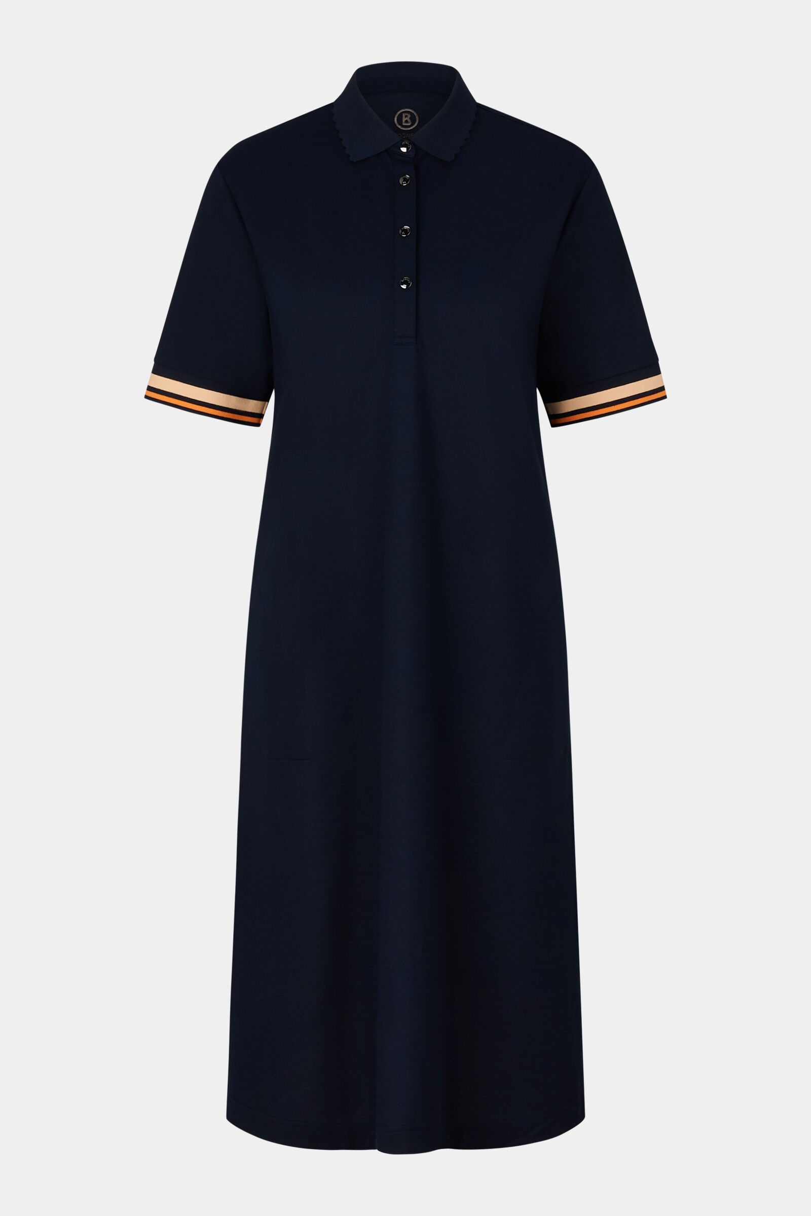 Alett Polo dress in Navy blue - 1