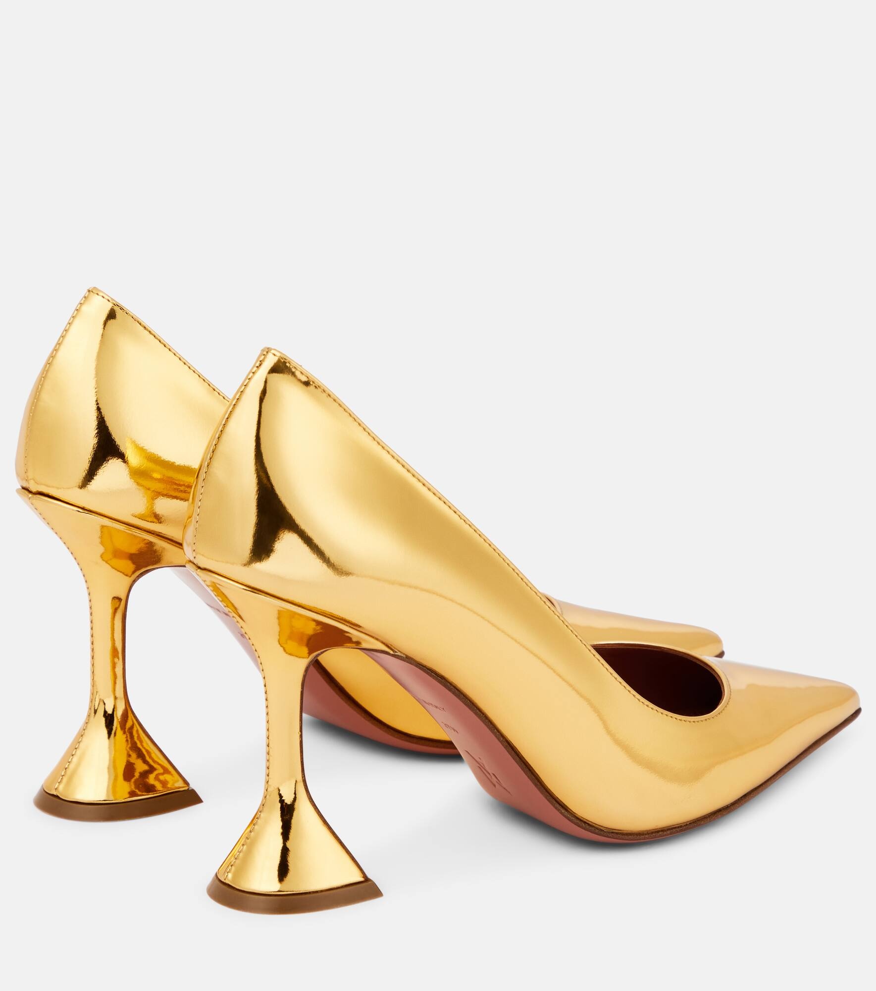 Ami mirrored leather pumps - 3