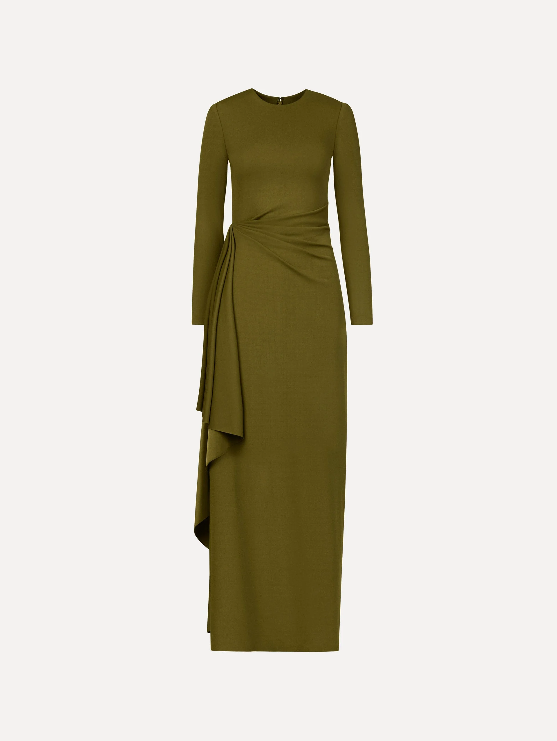 DRAPE-DETAIL JERSEY GOWN - 1