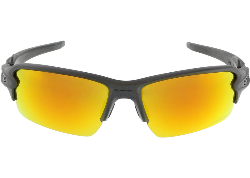 OAKLEY Oakley Flak 2.0 Rectangular Sunglasses Steel Grey/Prizm Ruby Orange (0OO9271) outlook