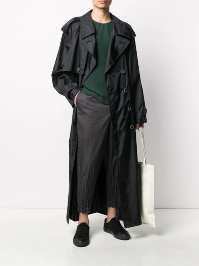 Yohji Yamamoto relaxed trench coat outlook