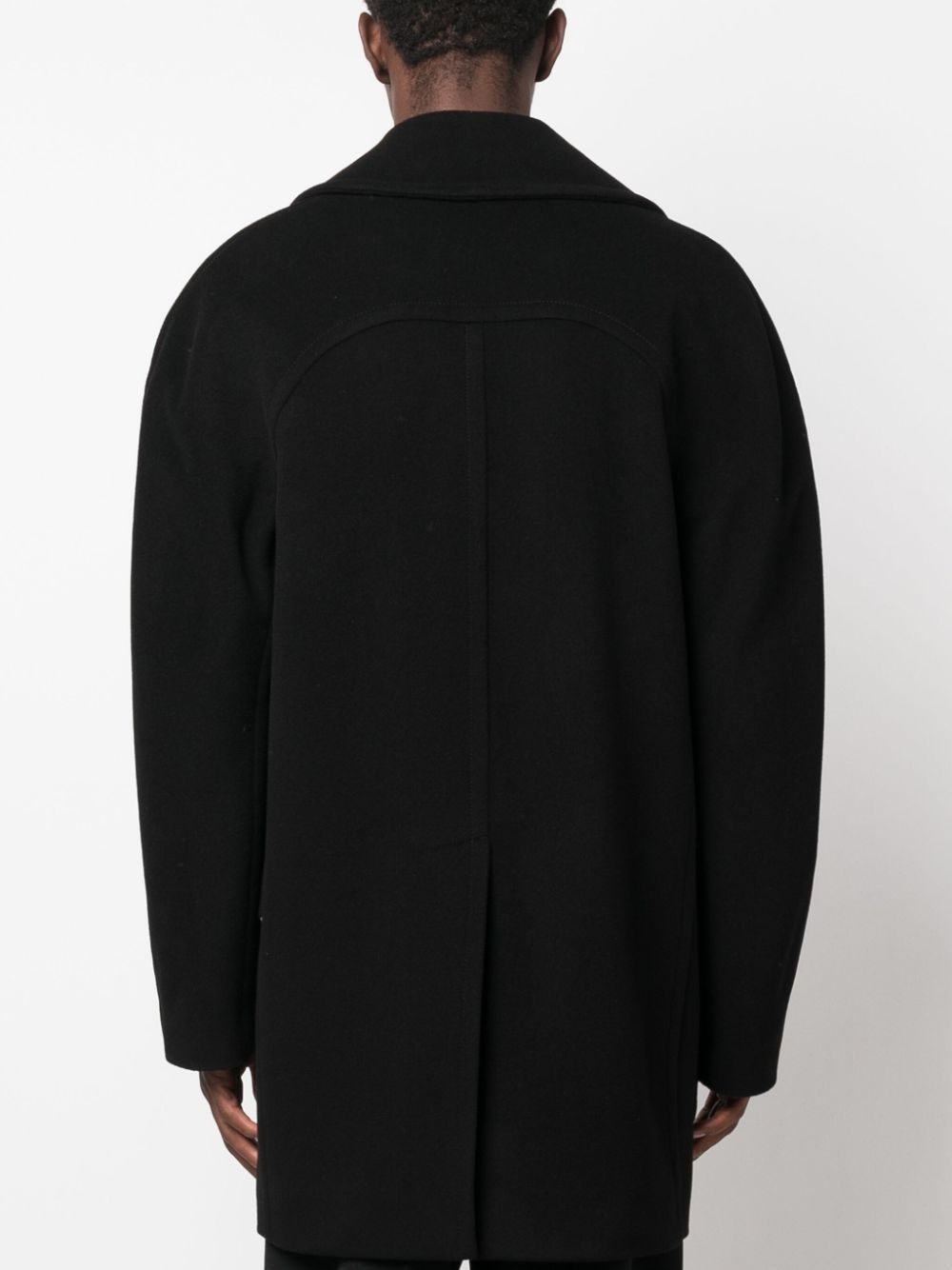 double-breasted tailored coat - 4