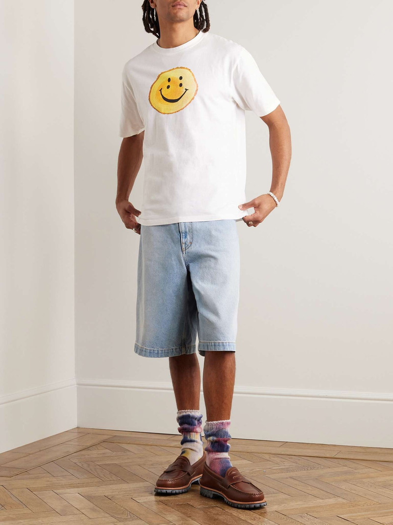 Kapital Rainbow Trunky Logo-Print Cotton-Jersey T-Shirt outlook